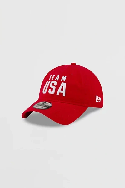 New Era Team Usa Cap In Red, Men's At Urban Outfitters