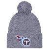 New Era Tennessee Titans  Titans Marl Pom Knit In Blue