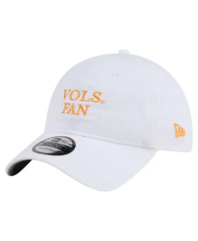 New Era Tennessee Volunteers 9twenty Low Crown Adjustable Baseball Cap In White