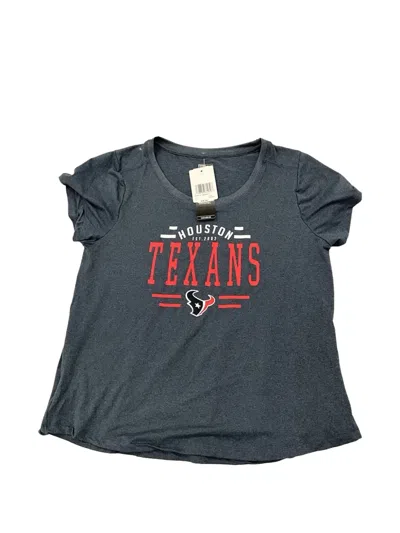 New Era Texans Nfl Logo-print T-shirt In Blue
