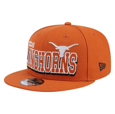 New Era Texas Orange Texas Longhorns Game Day 9fifty Snapback Hat In Burnt Oran