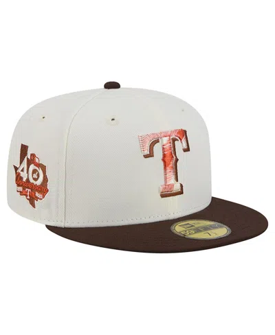 New Era Texas Rangers 59fifty High Crown Baseball Cap In Gray