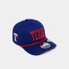 New Era Texas Rangers Mlb 9seventy Rope Stretch-snap Snapback Hat In Blue