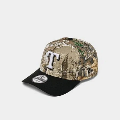 New Era Texas Rangers Mlb Camo 9forty A-frame Snapback Hat In Brown