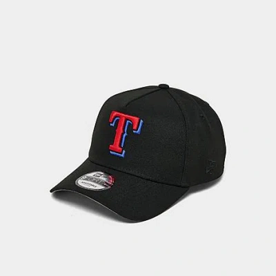 New Era Texas Rangers Mlb Dual Tone 9forty A-frame Snapback Hat In Black