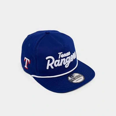 New Era Texas Rangers Mlb The Golfer Snapback Hat In Blue