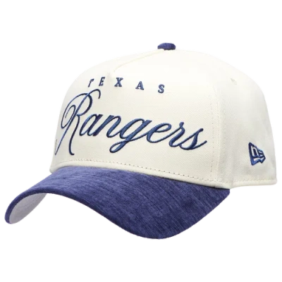 New Era Texas Rangers  Rangers 2 Tone Velvet Scrip Cap In White