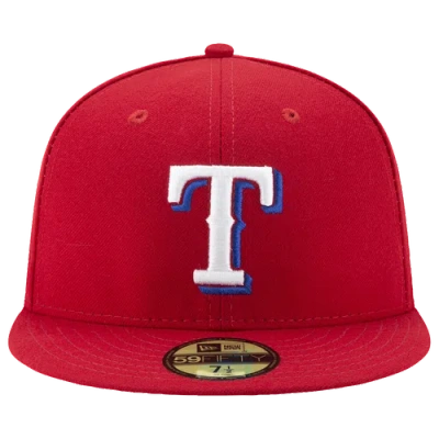New Era Texas Rangers  Rangers 59fifty Authentic Cap In Red