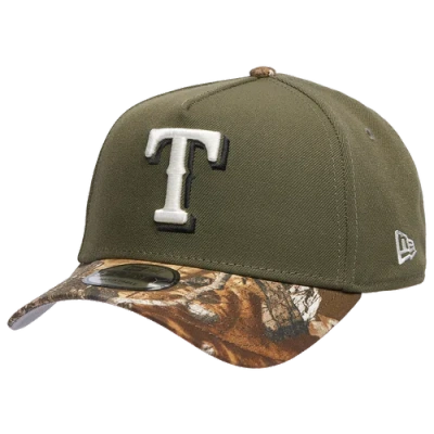 New Era Texas Rangers  Rangers 9forty A-frame Cap In Olive/multi