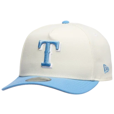 New Era Texas Rangers  Rangers 9forty A-frame Cap In Silver/carolina