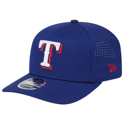 New Era Texas Rangers  Texans Perf 970 Adjustable Cap In Blue