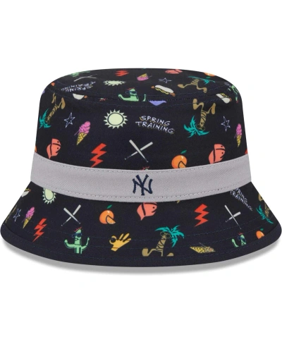 New Era Babies' Toddler Boys And Girls  Navy New York Yankees Spring Training Icon Bucket Hat In Black