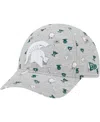 New Era Toddler Heather Gray Michigan State Spartans Allover Print Critter 9forty Flex Hat In Heather Gray