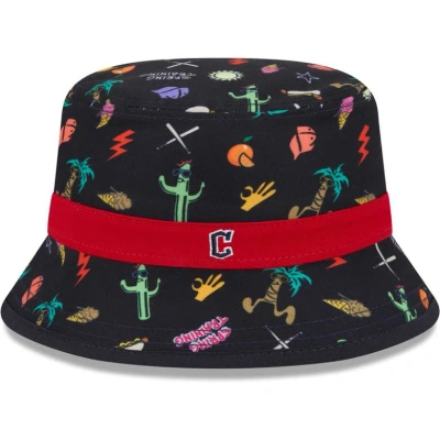 New Era Kids' Toddler Boys And Girls  Navy Cleveland Guardians Spring Training Icon Bucket Hat