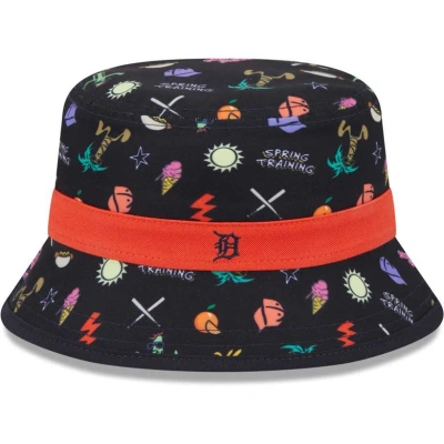 New Era Kids' Toddler  Navy Detroit Tigers Spring Training Icon Bucket Hat