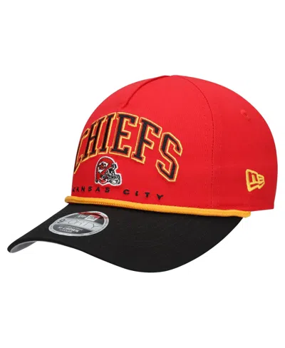 New Era Babies' Toddler Red/black Kansas City Chiefs Arch Coolera 9forty A-frame Adjustable Hat In Pink