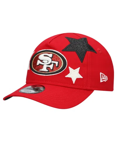 New Era Babies' Toddler Scarlet San Francisco 49ers Stardom 9forty A-frame Adjustable Hat In Red