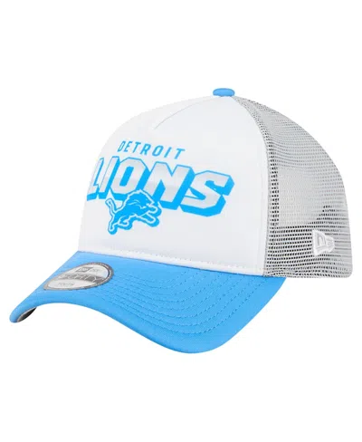 New Era Babies' Toddler White/blue Detroit Lions Streak 9forty A-frame Adjustable Hat