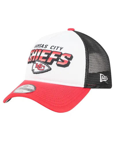 New Era Babies' Toddler White/red Kansas City Chiefs Streak 9forty A-frame Adjustable Hat In Brown