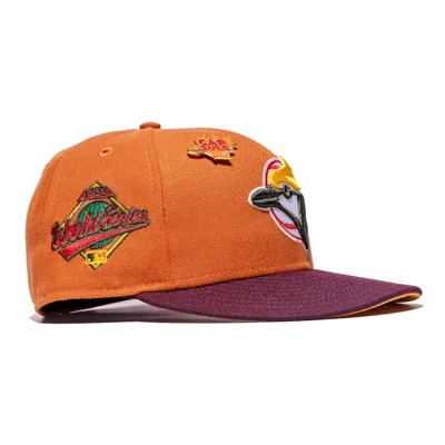 Pre-owned New Era Toronto Blue Jays Fall Collection 1993 World Series Capsule Hats Exclusive 59fifty Fitted Hat In Ora In Multi