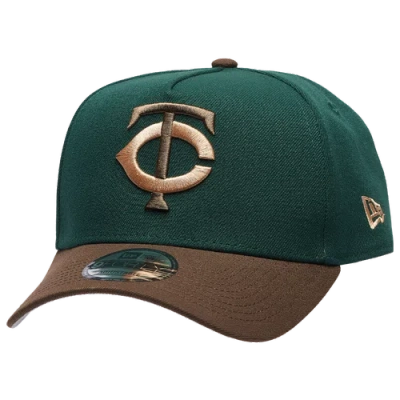 New Era Twins 9forty A-frame Cap In Green