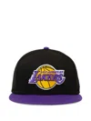 New Era Two-tone Logo-embroidery Baseball Cap In Black
