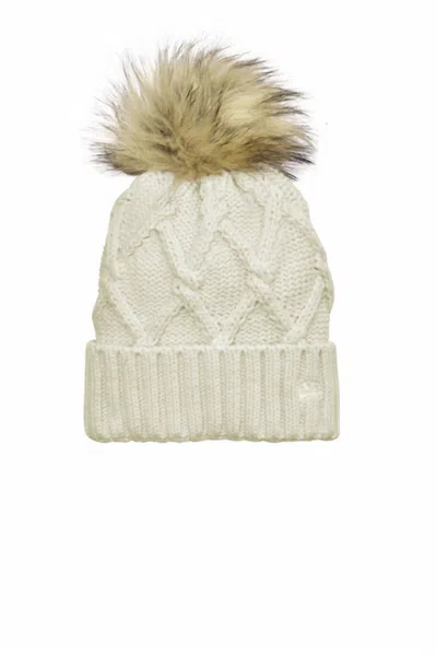 New Era Unisex Faux Fur Pom Beanie In Ivory In Neutral