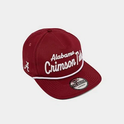 New Era University Of Alabama Tide The Golfer Snapback Hat In Red