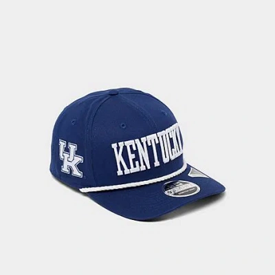 New Era University Of Kentucky Wildcat 9seventy Stretch-snap Snapback Hat In Blue