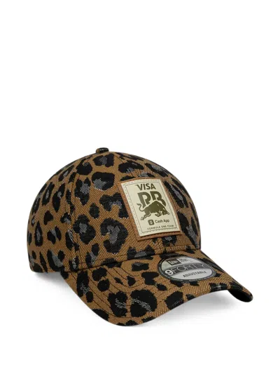 New Era Visa Cash App Racing Bulls 9forty Leopard-print Cap In Brown
