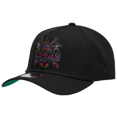 New Era Washington Capitals  Capitals 940af Neon Pop Cap In Black