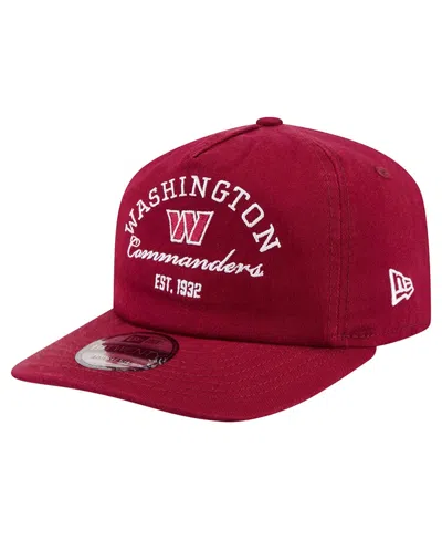 New Era Washington Commanders Adjustable Retro Stacked 19twenty Baseball Cap In Red