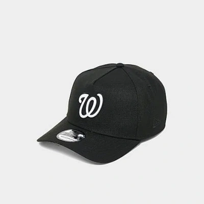 New Era Washington Nationals Mlb 9forty Monochrome Snapback Hat In Black