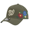New Era Washington Nationals  Nationals 9forty A-frame Floral Cap In Green