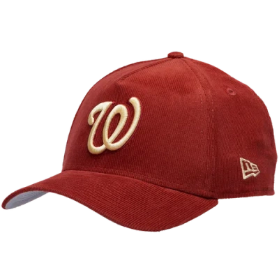 New Era Washington Nationals  Nationals 9forty A-frame Tonal Cord Cap In Orange