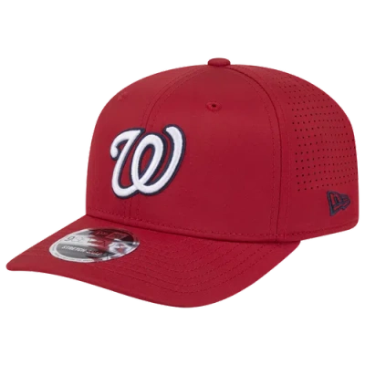 New Era Washington Nationals  Nationals Perf 970 Adjustable Cap In Red