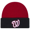 New Era Washington Nationals  Nationals Waffled Knit Hat In Red/white