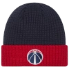 Shop New Era Washington Wizards  Wizards Waffled Knit Hat In Navy/red