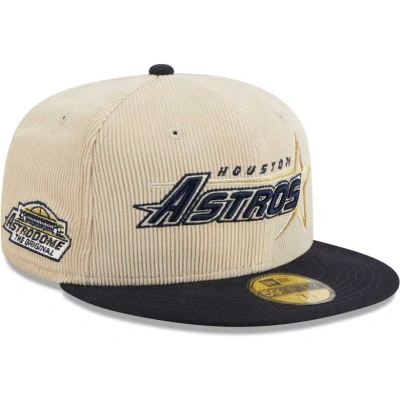 New Era White Houston Astros  Corduroy Classic 59fifty Fitted Hat