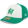 NEW ERA NEW ERA WHITE/GREEN MIAMI MARLINS 2024 ST. PATRICK'S DAY LOW PROFILE 59FIFTY FITTED HAT