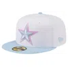 NEW ERA NEW ERA WHITE/LIGHT BLUE DALLAS COWBOYS 2-TONE COLOR PACK 59FIFTY FITTED HAT