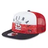 New Era Men's White/red St. Louis Cardinals Team Foam Front A-frame Trucker 9fifty Snapback Hat In White