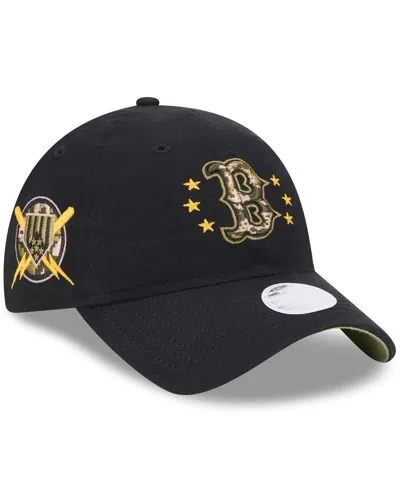 New Era Women's Black Boston Red Sox 2024 Armed Forces Day 9twenty Adjustable Hat
