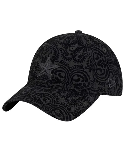 New Era Women's Black Dallas Cowboys Sport Night Flair 9twenty Adjustable Hat