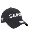 New Era Women's Black New Orleans Saints Cece 9twenty Adjustable Hat In Black