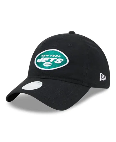 New Era Women's Black New York Jets Main Core Classic 2.0 9twenty Adjustable Hat