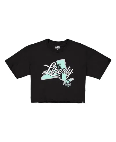 New Era Women's Black New York Liberty 2026 Wnba Draft Hometown Boxy T-shirt