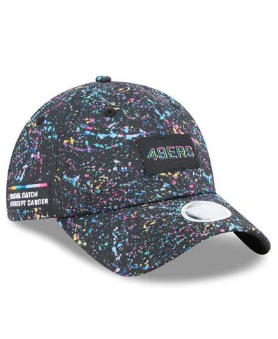 New Era Women's Black San Francisco 49ers 2025 Nfl Crucial Catch Pony Tail Adjustable Hat