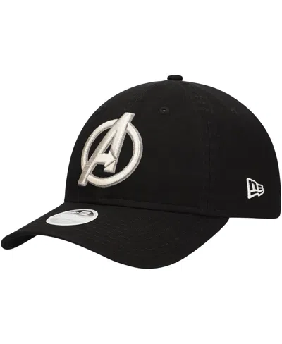 NEW ERA WOMEN'S BLACK THE AVENGERS 9TWENTY ADJUSTABLE HAT