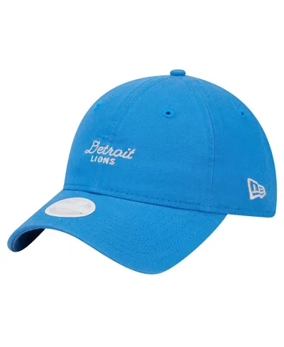 New Era Women's Blue Detroit Lions Throwback Delicate 9twenty Adjustable Hat
